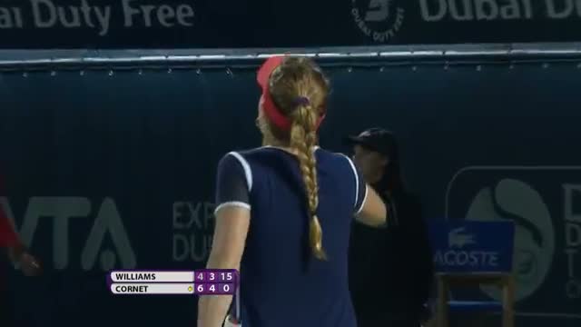 Watch Alize Cornet 2014 Dubai Duty Free Tennis Championships Hot Shot Video