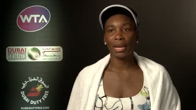 Watch Venus Williams 2014 Dubai Duty Free Tennis Championships SF Interview Video