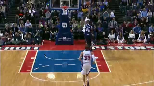 Watch NBA: Andre Drummond's Fastbreak Jam on Elton Brand! Video