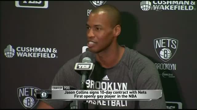 Watch NBA: Jason Collins Returns to the NBA in Historic Fashion Video