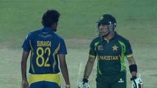 Watch Akmal vs Lakmal fight (Asia Cup 2014 - 1st ODI, Pak vs SL) Video