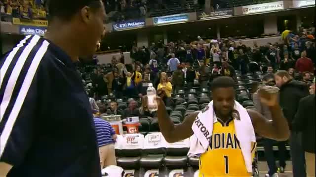 Watch NBA: Ian Mahinmi Gets a Videobomb Shower! Video