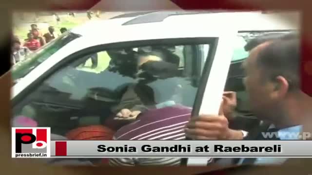 Watch Sonia Gandhi visits Raebareli, interacts with people Video