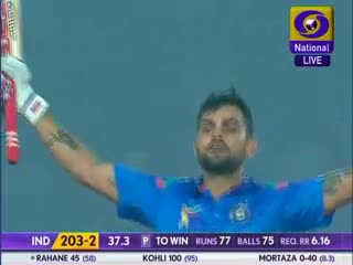 Watch Kohli hits ton as India beat Bangladesh by 6 wickets Video