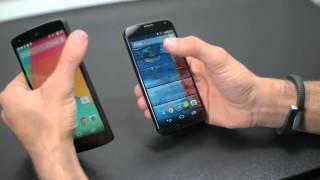 Watch Nexus 5 vs. Moto X Dogfight Samsung Galaxy Nexus vs. Motorola DROID RAZR Dogfight Part 1Google Nexus Video