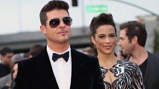 Watch Paula Patton Walked Red Carpet with Robin Thicke as a 'Favor' Video