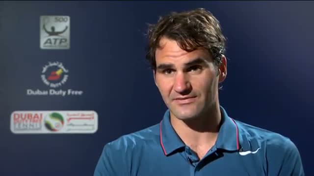 Watch Dubai 2014 Friday Interview Federer Video