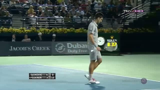 Watch Federer Vs Djokovic ATP Dubai Open 2014 Semifinal Highlights Part 1 Video