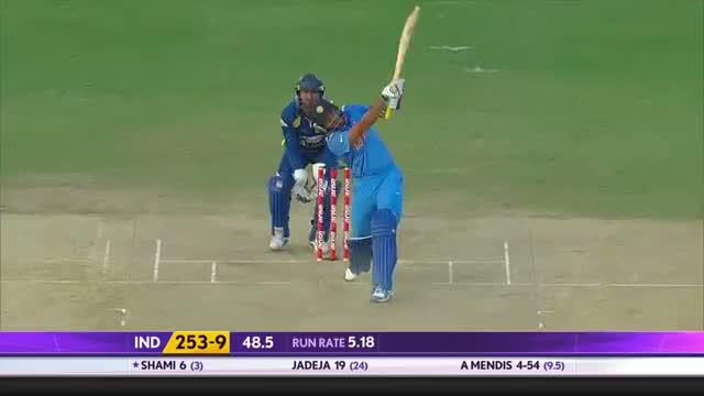 Watch Mohammed Shami smashed 2 huge Sixes (Asia Cup 2014 - 4th ODI, Ind vs SL) Video