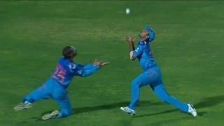Watch Too many catches dropped by Indians (Asia Cup 2014 - 4th ODI, Ind vs SL) Video