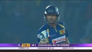 Watch Kumar Sangakkara scores 6th ODI hundred against India (Asia Cup 2014 - 4th ODI, Ind vs SL) Video