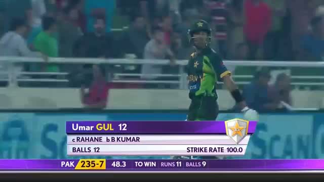 Watch Bhuvneshwar Kumar gets 2 tailenders (Asia Cup 2014 - 6th ODI, Ind vs Pak) Video