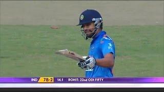 Watch Rohit Sharma scored 22nd half century, 4th against Pakistan (Asia Cup 2014 - 6th ODI, Ind vs Pak) Video