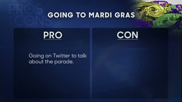 Watch Pros and Cons: Going to Mardi Gras Video