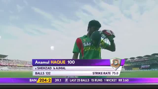 Watch Saeed Ajmal manages to get two big Bangladeshi wickets (Asia Cup 2014 - 8th ODI, Ban vs Pak) Video