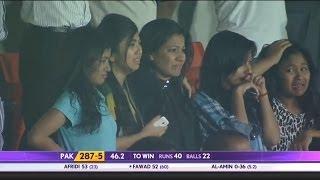 Watch Girls Crying and Celebrating for Shahid Afridi's wicket (Asia Cup 2014 - 8th ODI Ban vs Pak) Video