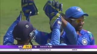 Watch Ravindra Jadeja took 4 wickets in ODI for 4th Time (Asia Cup 2014 - 9th ODI, Ind vs Afg) Video