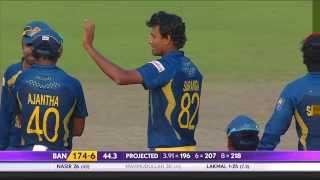Watch Suranga Lakmal gets Mahmudullah and Nasir Hossain wickets (Asia Cup 2014 - 10th ODI, Ban vs SL) Video