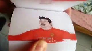 Watch Amazing Ronaldo Skills In Flip-Book: Must Watch Video