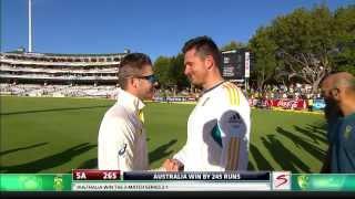 Watch Aussie Winning moments of Australia tour of South Africa test series 2014 Video