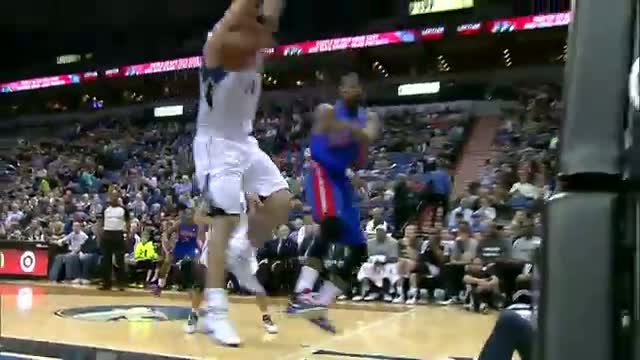 Watch NBA: Kevin Love Leads the Timberwolves Over the Pistons Video