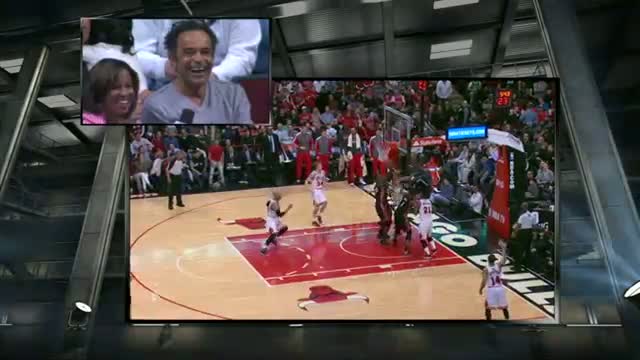 Watch NBA: Yannick Noah Cheers On His Son Joakim During Interview Video