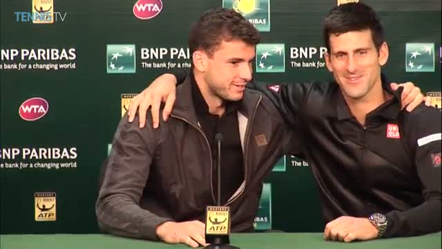 Watch Novak Djokovic interrupts Grigor Dimitrov's press conference video Video