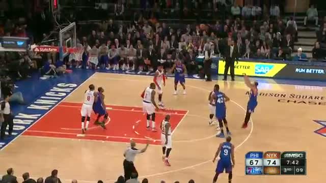 Watch NBA: Michael Carter-Williams Goes for the Triple-Double at MSG! Video