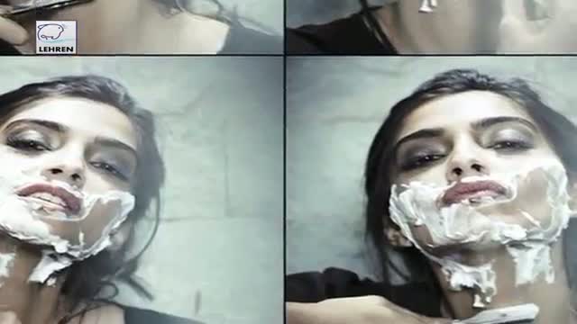 Watch Sonam Kapoor Shaves Her Face Like Papa Anil Kapoor Video