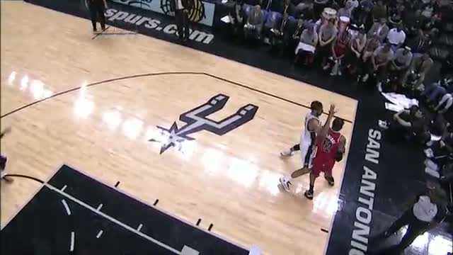 Watch NBA: LaMarcus Aldridge Sinks from Behind the Backboard Video