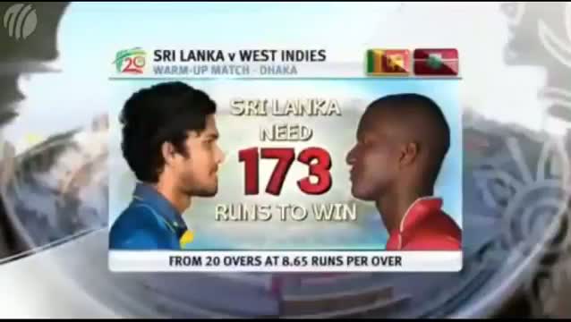 Watch ICC T20 World Cup 2014 - SL vs WI (Full Match Highlights) - Warm Up Match Video