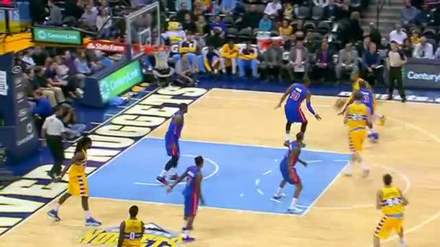 Watch NBA: Timofey Mozgov Throws the Facial Down on Josh Smith Video