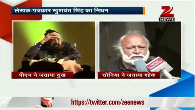 Watch PM Manmohan Singh, Sonia Gandhi condole Khushwant Singh's death Video