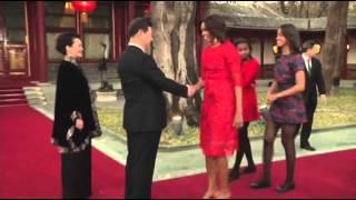 Watch US First Lady Meets Chinese President and Wife Video