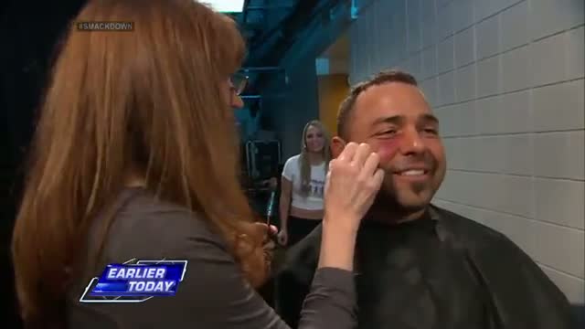 Watch Emma sneaks up on a flustered Santino: WWE SmackDown, March 21, 2014 Video