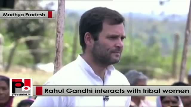 Watch Rahul Gandhi strikes chord with tribal women in Madhya Pradesh Video