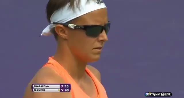 Watch Maria Sharapova vs Kirsten Flipkens (WTA Miami 2014) - Tennis Video - Part 2 Video