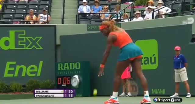 Watch Serena Williams vs Coco Vandeweghe (WTA Miami 2014) - Tennis Video Video