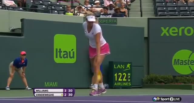 Watch Serena Williams vs Coco Vandeweghe (WTA Miami 2014) - Tennis Video - Part 2 Video