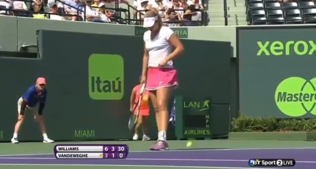 Watch Serena Williams vs Coco Vandeweghe (WTA Miami 2014) - Tennis Video - Part 5 Video