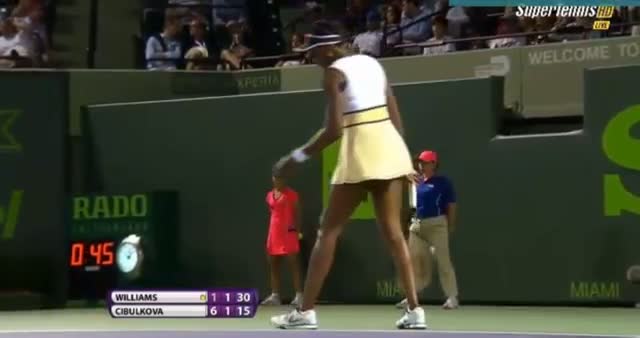 Watch Venus Williams vs Dominika Cibulkova (WTA Miami 2014) - Tennis Video - Part 3 Video