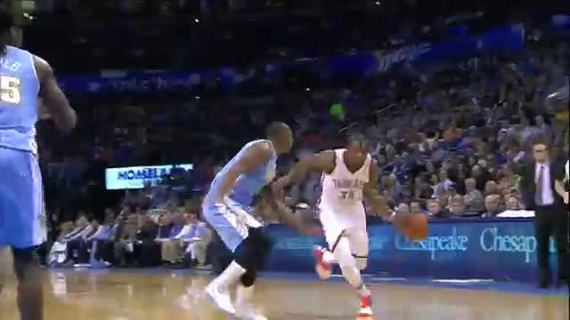 Watch NBA: Kevin Durant Double Crosses Darrell Arthur (Basketball Video) Video