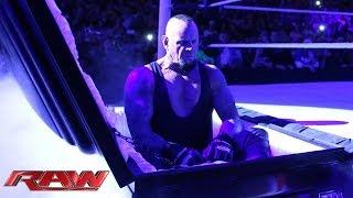 Watch Undertaker rises from a coffin to attack Brock Lesnar: WWE Raw, March 24, 2014 Video