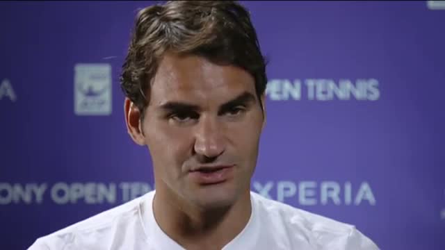 Watch Federer Reacts To Win Over Gasquet in Sony Open Tennis (Tennis Video) Video