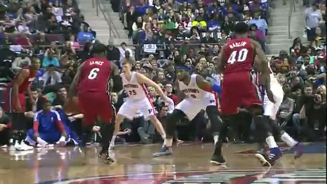 Watch NBA: LeBron James Posts a Triple-Double Against the Pistons (Basketball Video) Video