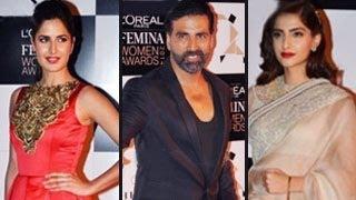 Watch Sonam, Katrina & Akshay Kumar sizzle at L'Oreal Paris Femina Women Awards 2014 Video