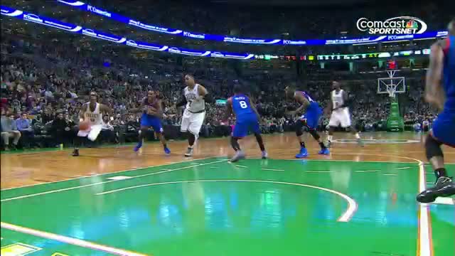 Watch NBA: Rajon Rondo With the SWEET Fake and Reverse Layup (Basketball Video) Video