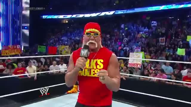 Watch Hulk Hogan returns to SmackDown on The Road to WrestleMania: WWE SmackDown, April 4, 2014 Video