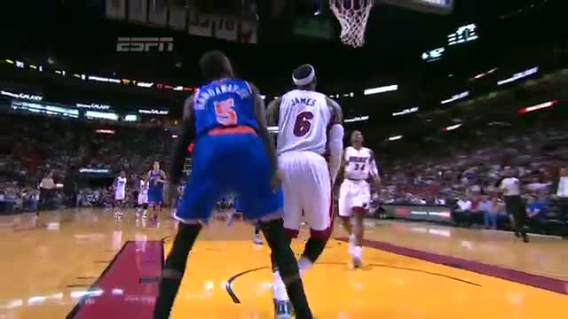 Watch NBA: LeBron James Flexes His Muscles for the And-1 Layup (Basketball Video) Video