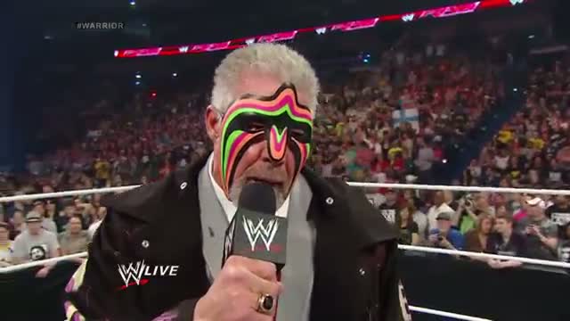 Watch 2014 WWE Hall of Famer Ultimate Warrior speaks: WWE Raw, April 7, 2014 Video
